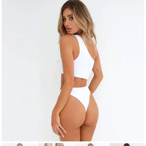 BRAZILIAN ONE SHOULDER BRAZILIAN ONE PIECE SWIMSUIT - Picture 3 of 10